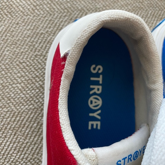 Straye Logan Lace Up Patriotic Sneaker in Red, White, and Blue. Size 3. EUC. - Picture 10 of 15